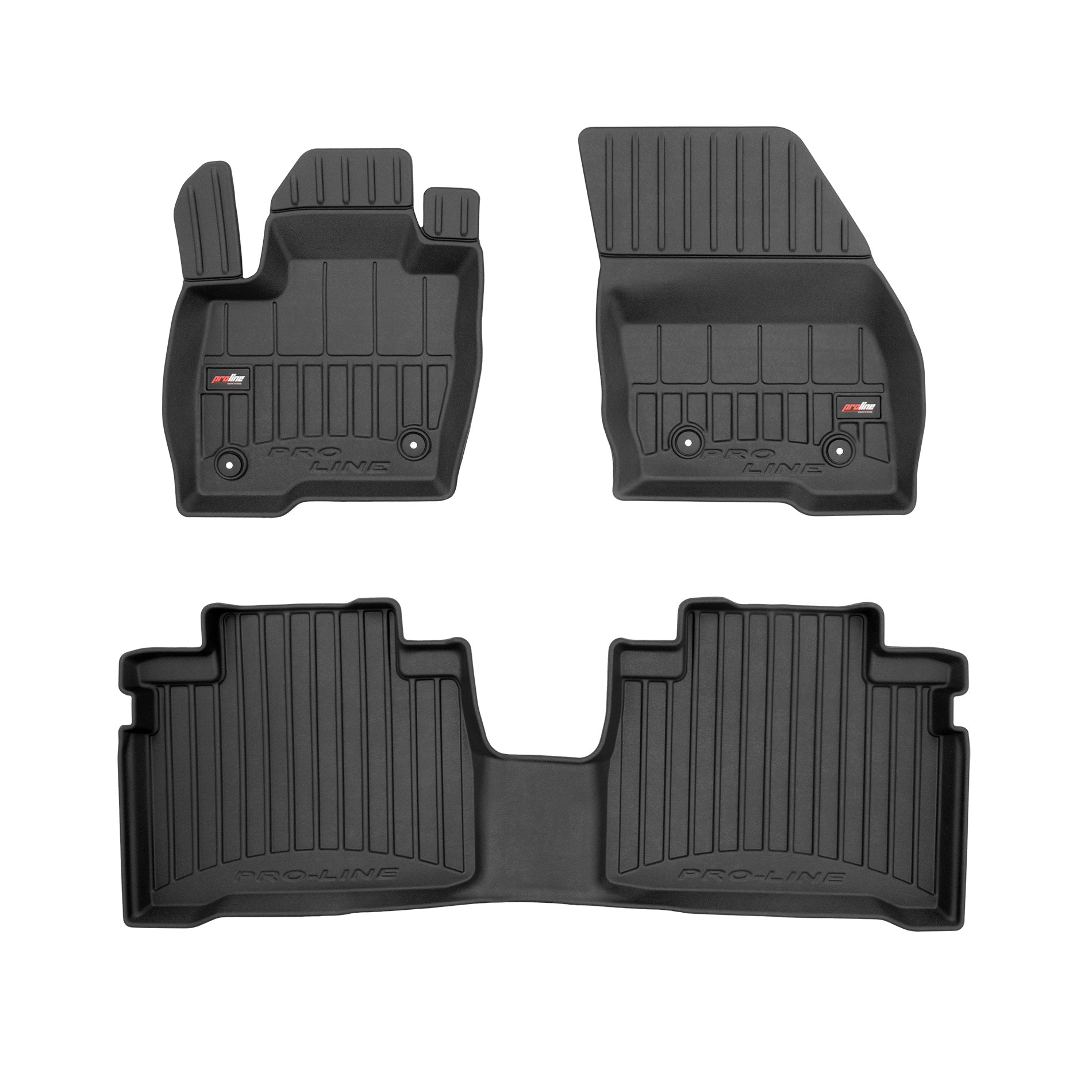 PACK 3 TAPETES BORRACHA PRO-LINE FORD GALAXY III 2015-2023 1ª E 2ª FILA