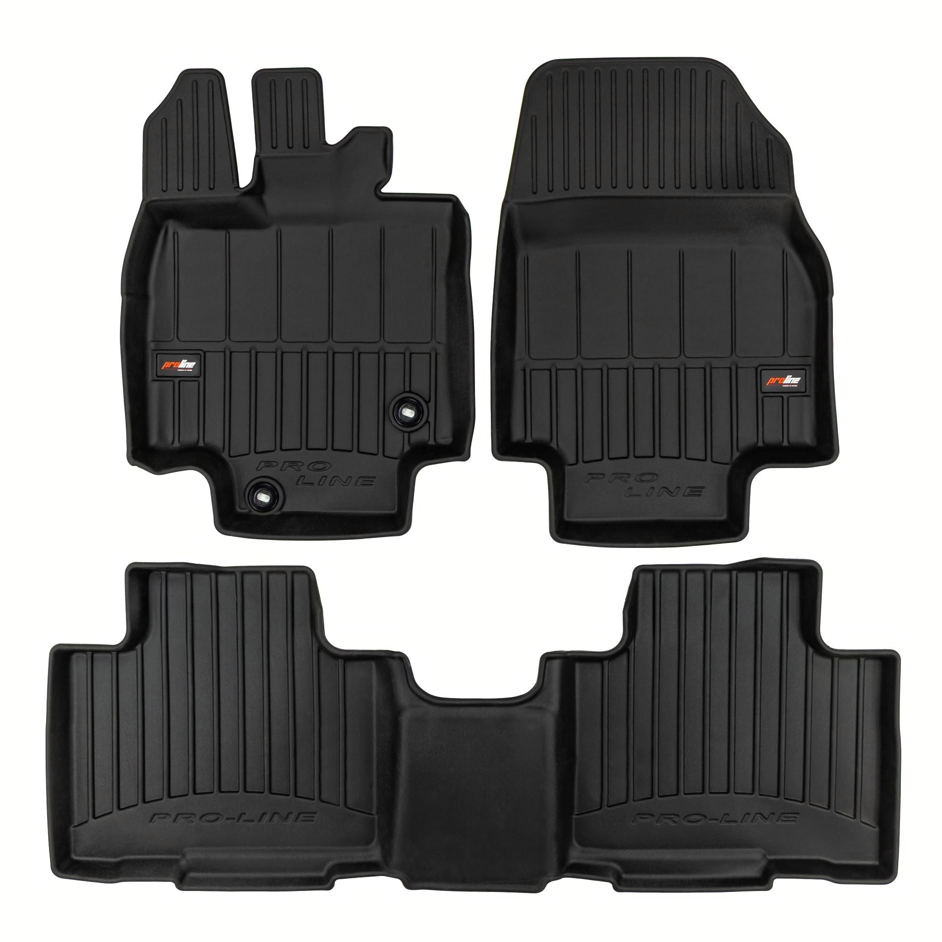 PACK 3 TAPETES BORRACHA PRO-LINE TOYOTA HIGHLANDER IV 2019->