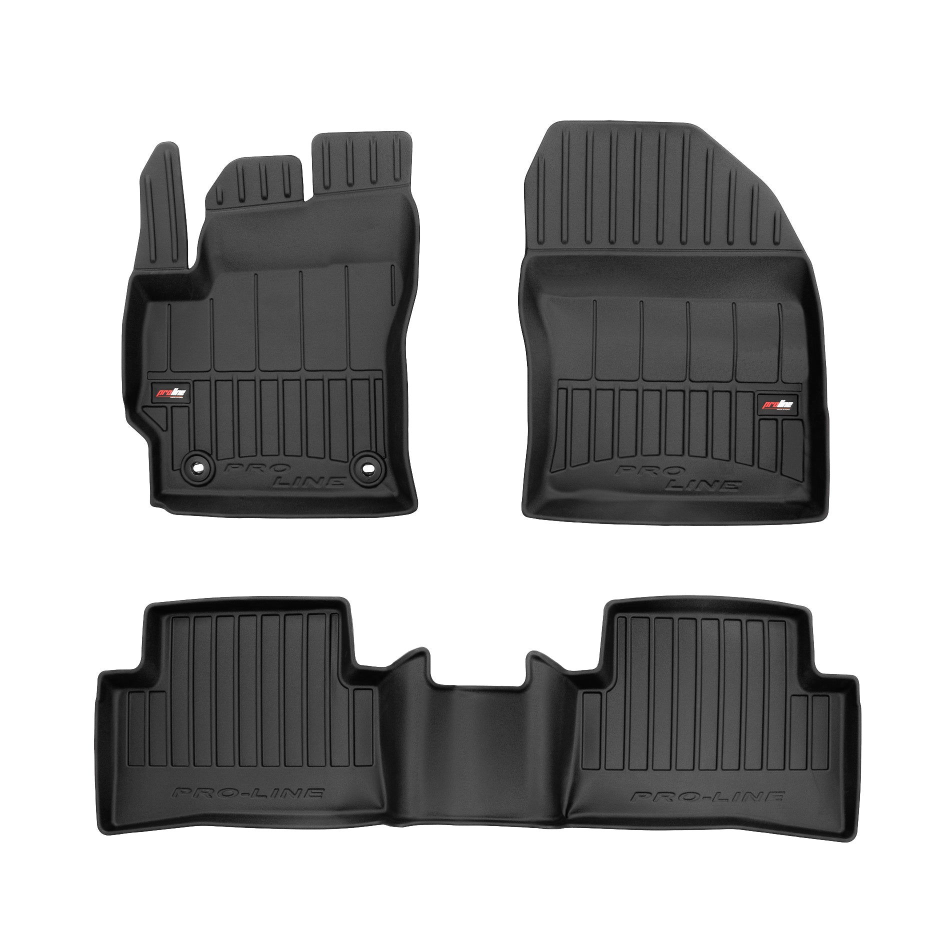 PACK 3 TAPETES BORRACHA PRO-LINE TOYOTA COROLLA CROSS 2022->