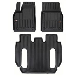 PACK 3 TAPETES BORRACHA PRO-LINE TESLA MODEL X 2022-2026 6 LUGARES POS-FACELIFT