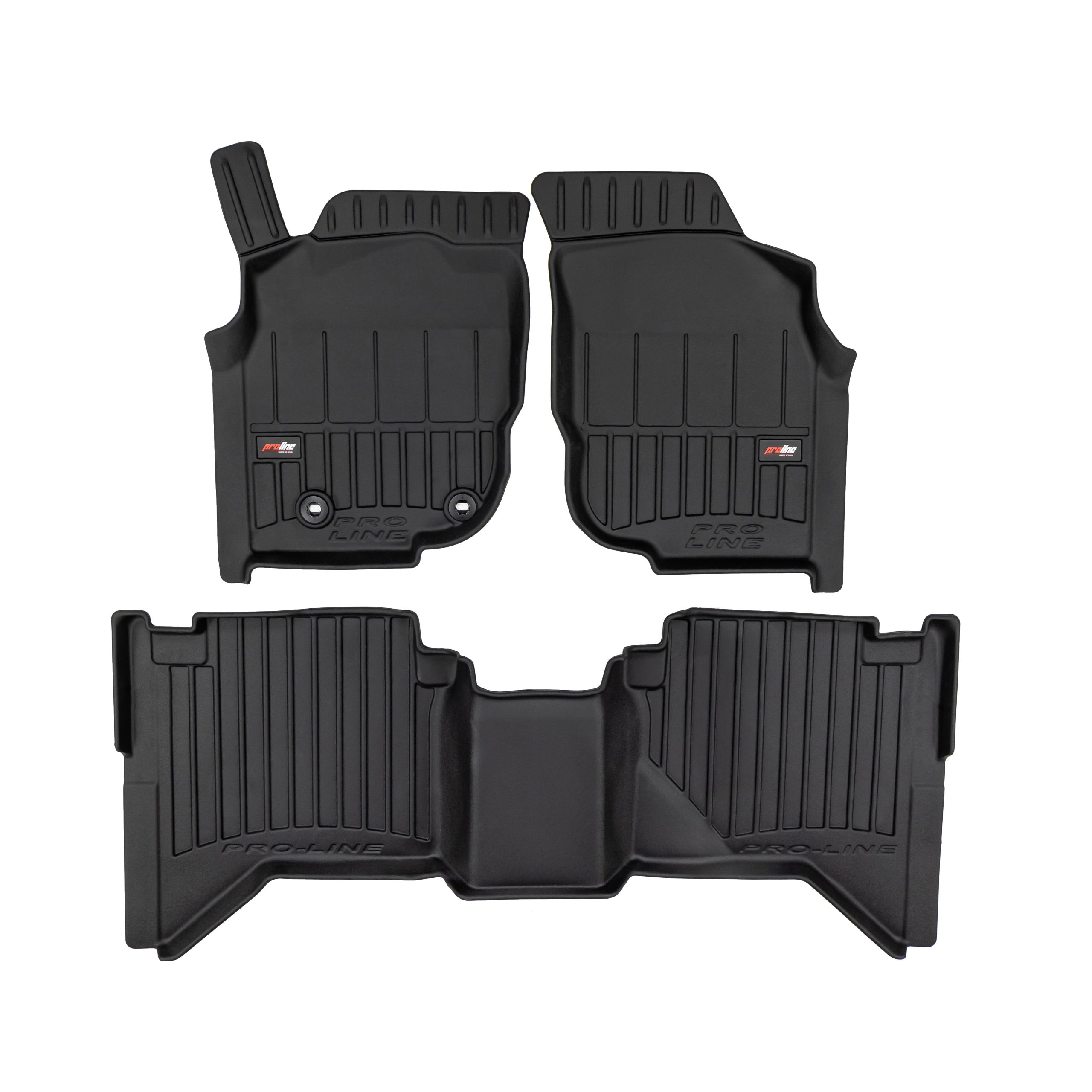 PACK 3 TAPETES BORRACHA PRO-LINE TOYOTA HILUX VII 2005-2015