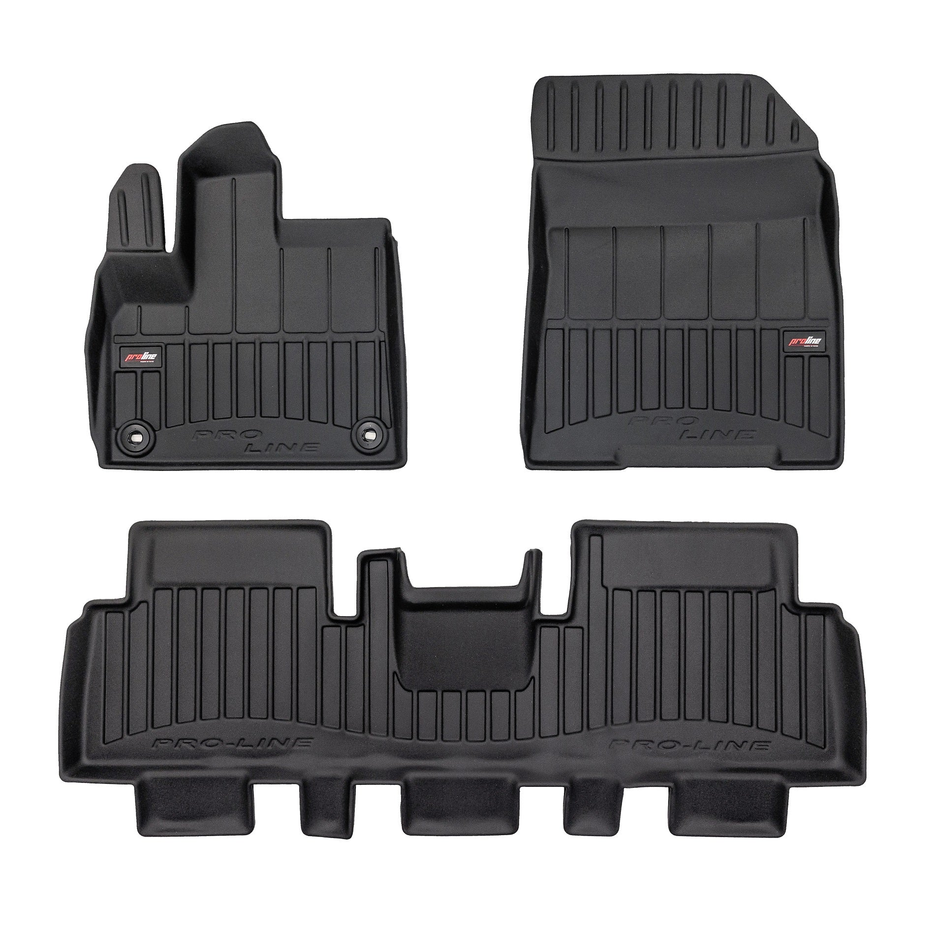 PACK 3 TAPETES BORRACHA PRO-LINE PEUGEOT E-RIFTER 2021->