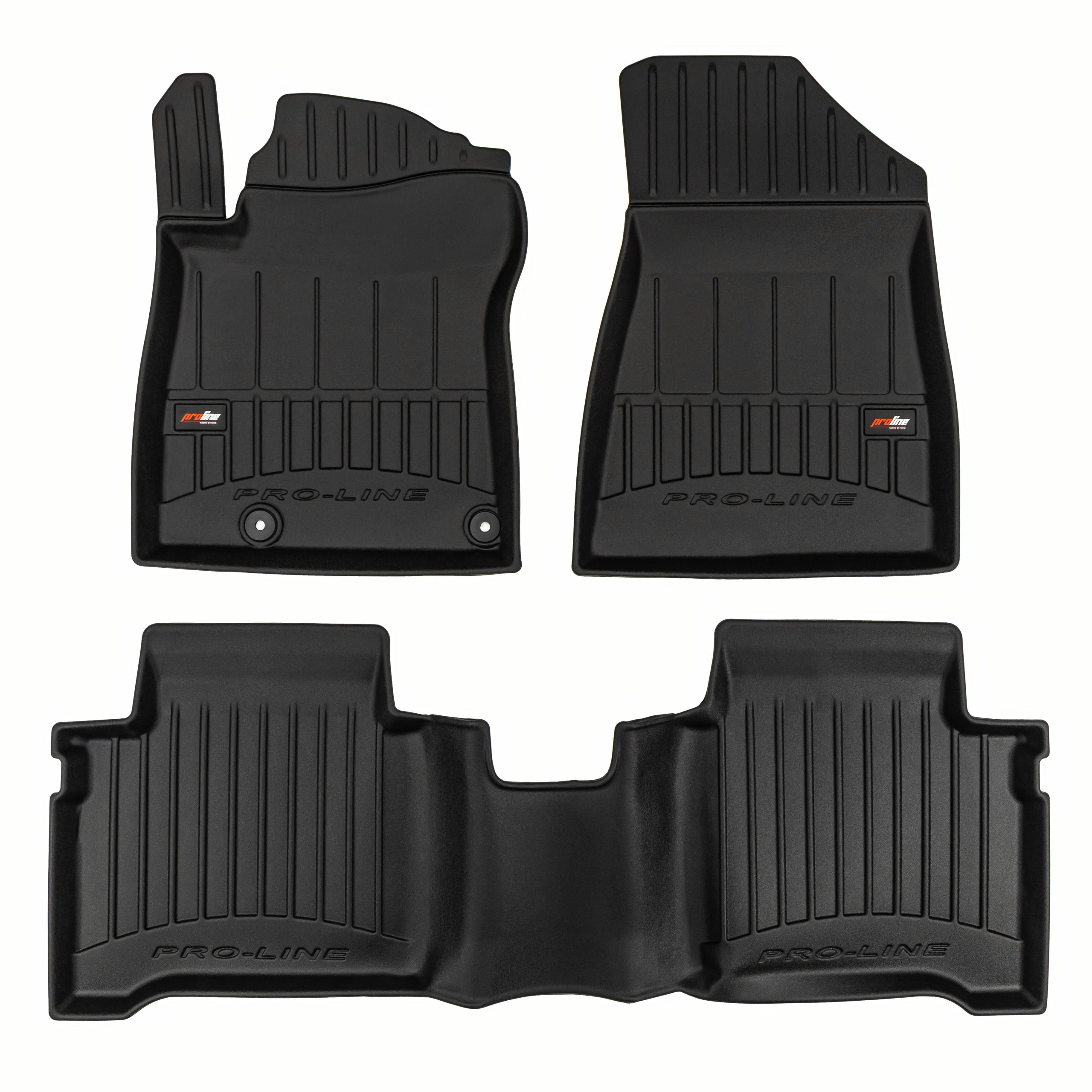 PACK 3 TAPETES BORRACHA PRO-LINE KIA NIRO II 2022-> HIBRIDO
