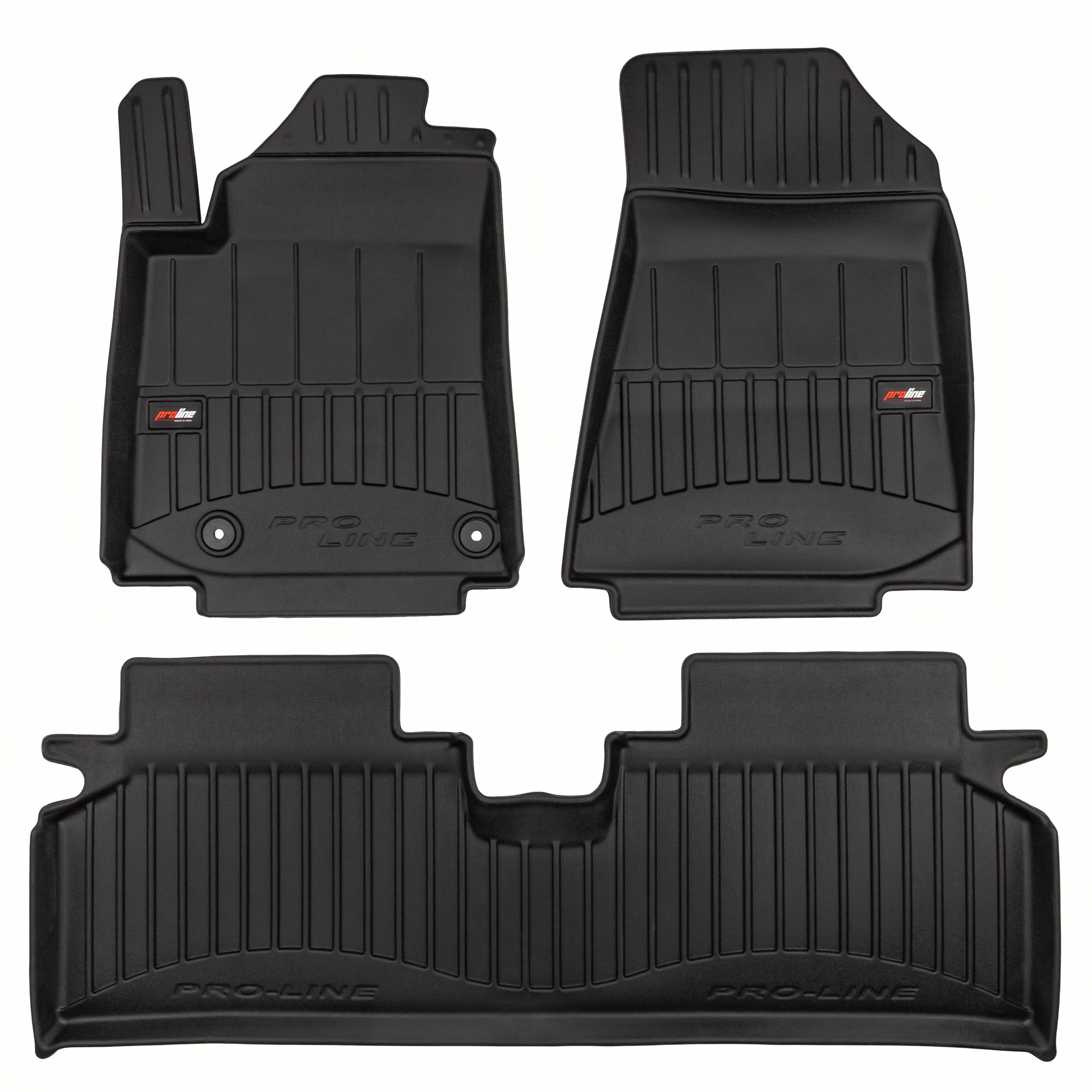 PACK 3 TAPETES BORRACHA PRO-LINE KIA NIRO EV II 2022-2026