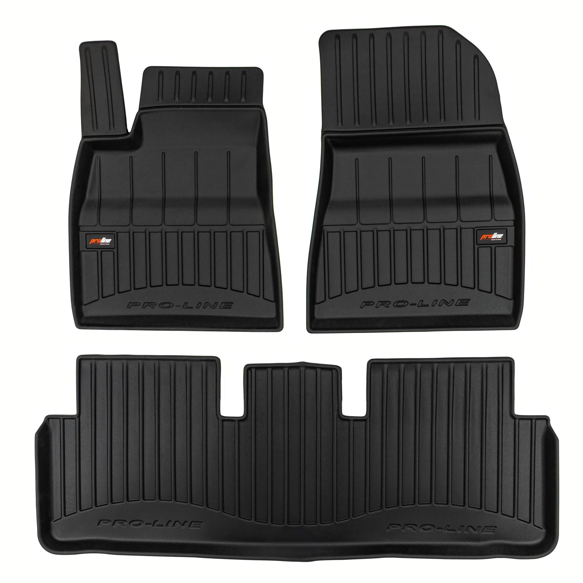 PACK 3 TAPETES BORRACHA PRO-LINE TESLA MODEL 3 2023-> POS-FACELIFT
