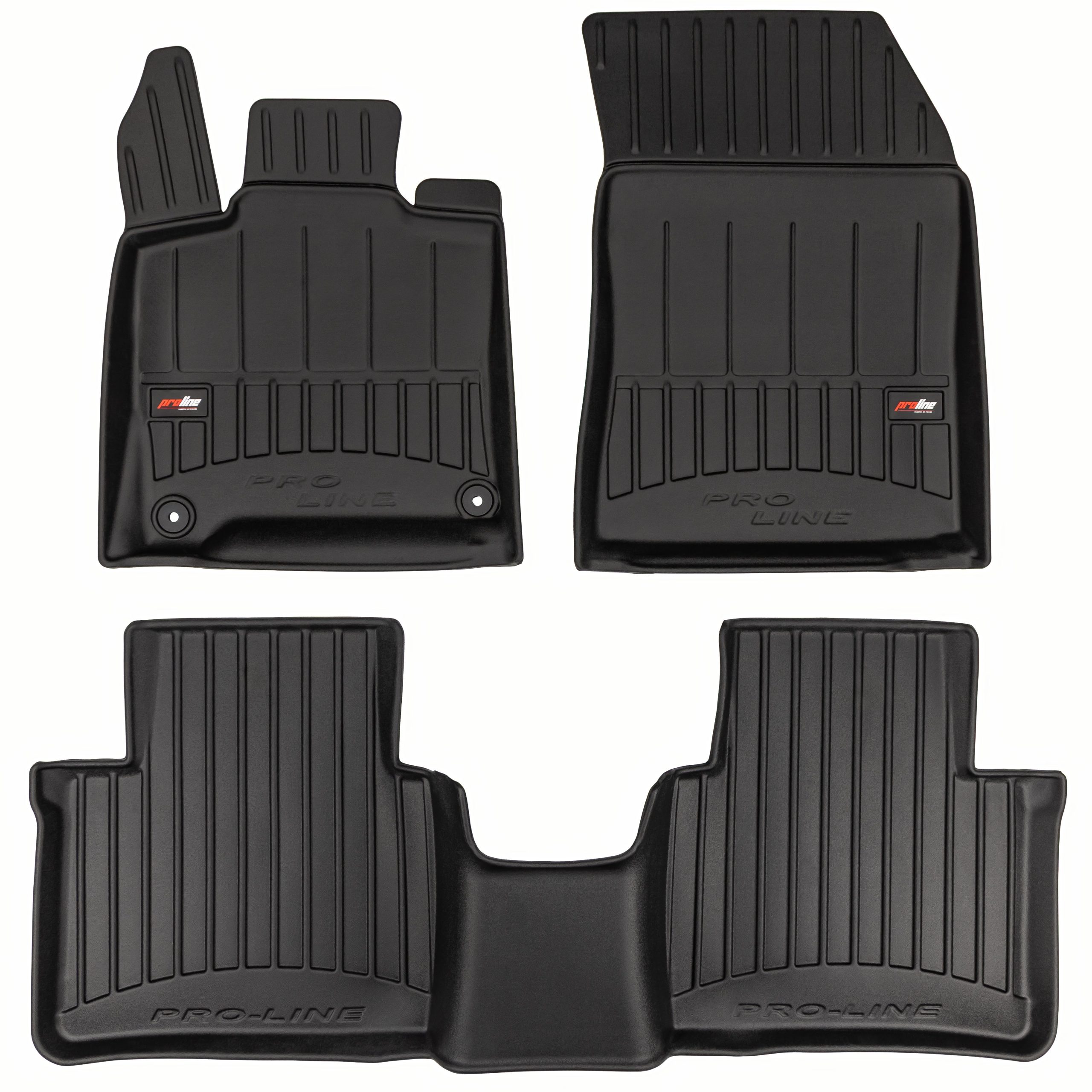 PACK 3 TAPETES BORRACHA PRO-LINE PEUGEOT 408 2022-> MILD HYBRID
