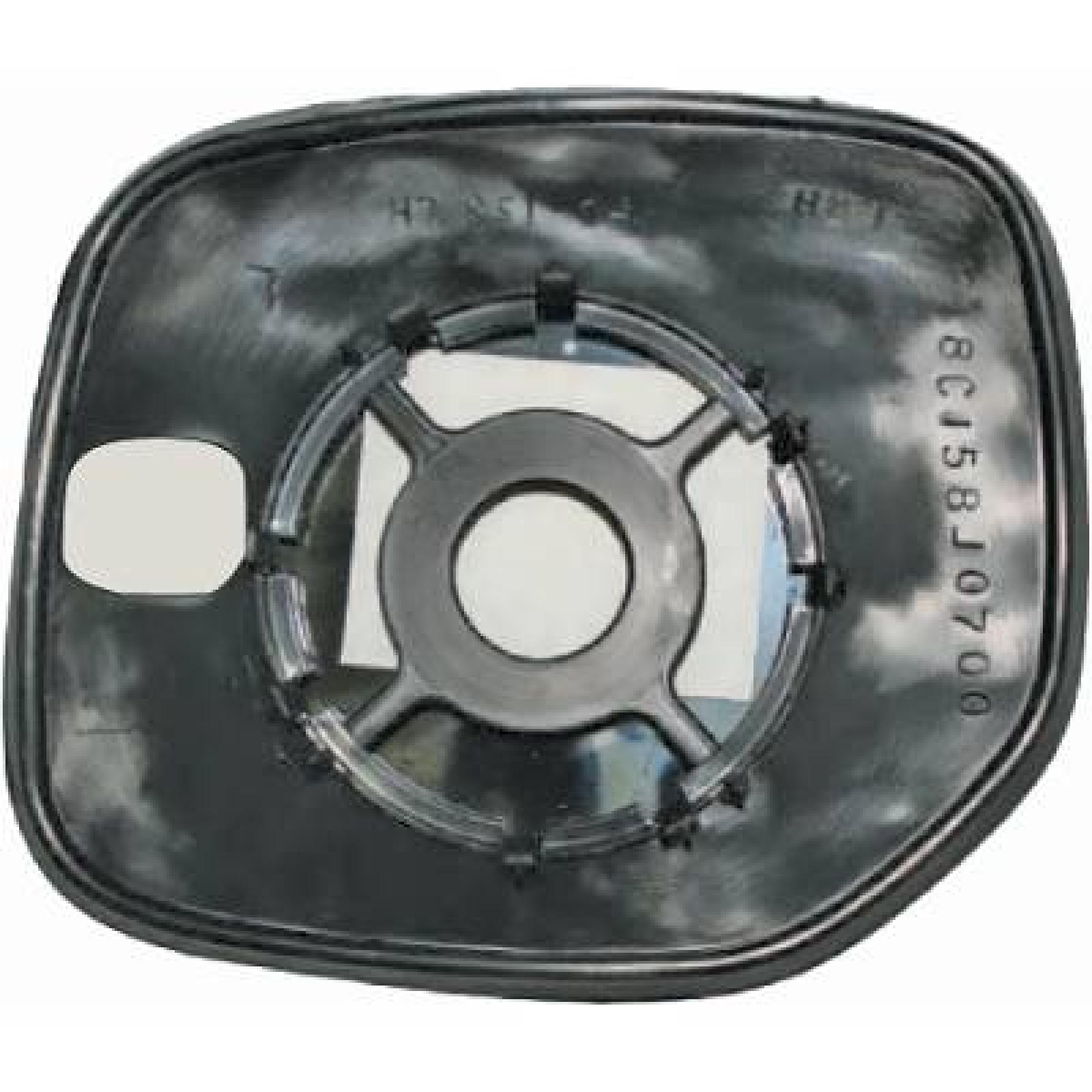 Vidro de espelho, espelho retrovisor exterior Direito para Peugeot Partner 03-08