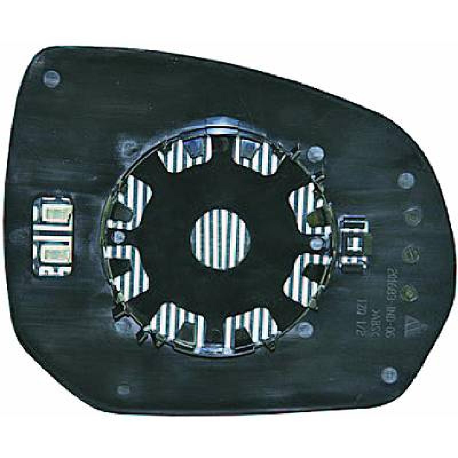 Vidro de espelho, espelho retrovisor exterior Direito para Citroen C4/Grand Picasso 10->>