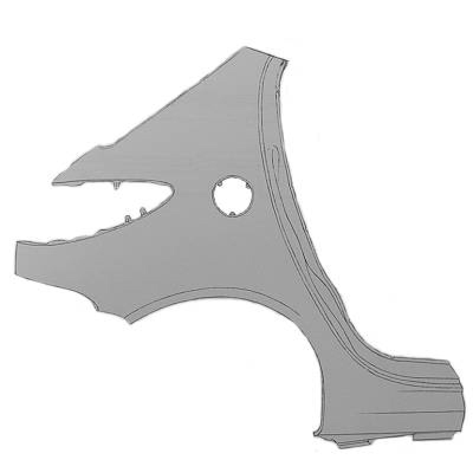 Painel lateral Traseiro Esquerdo para Peugeot 206/206CC 98-08