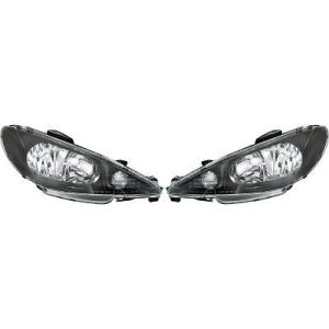 Jogo de faróis principais para Peugeot 206/206CC 98-06