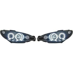 Jogo de faróis principais para Peugeot 206/206CC 98-06
