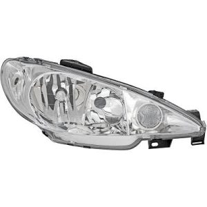 Farol principal Direito para Peugeot 206/206CC 98-08