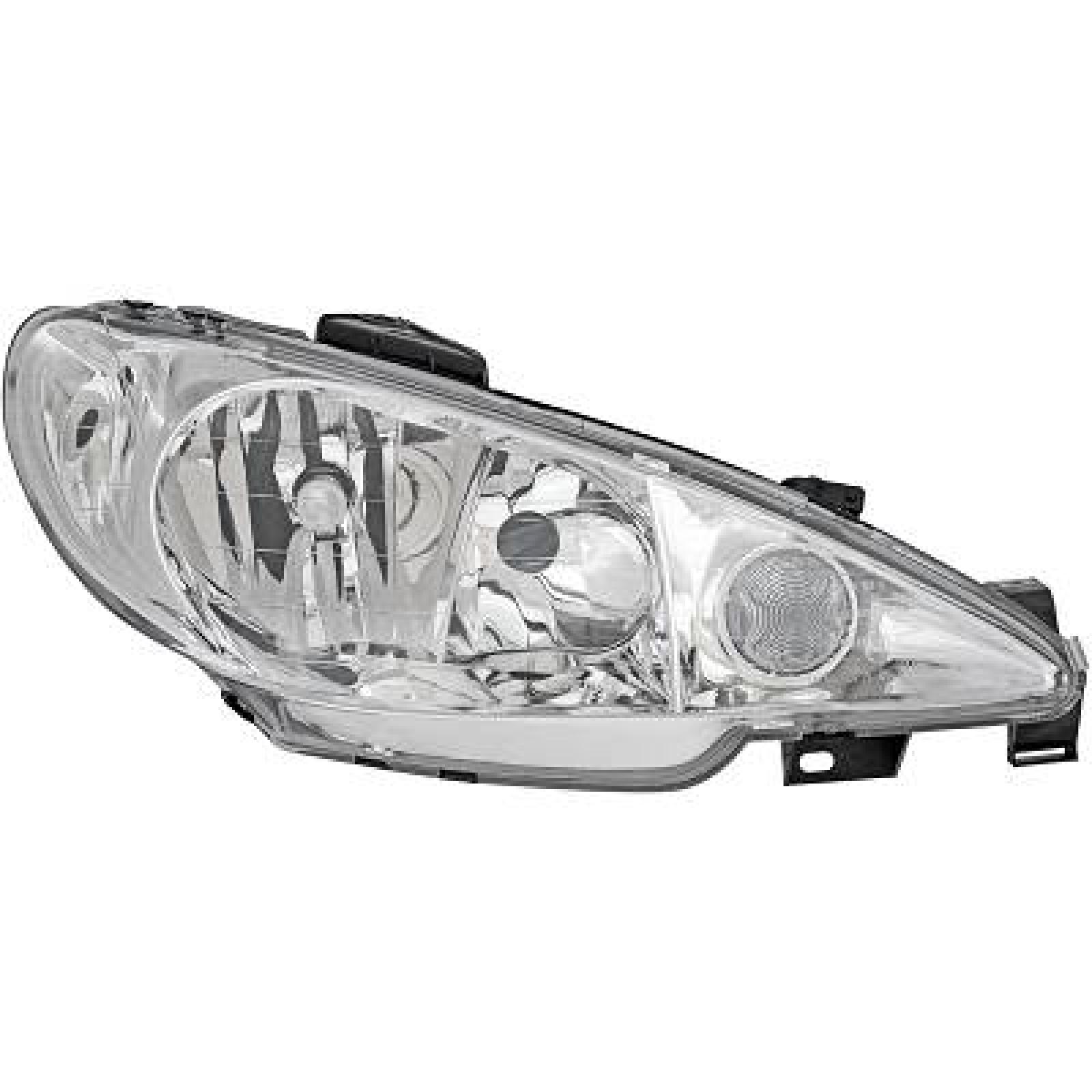 Farol principal Direito para Peugeot 206/206CC 98-08