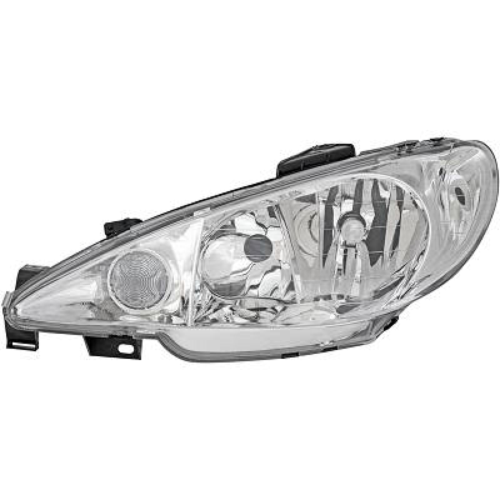 Farol principal Esquerdo para Peugeot 206/206CC 98-08
