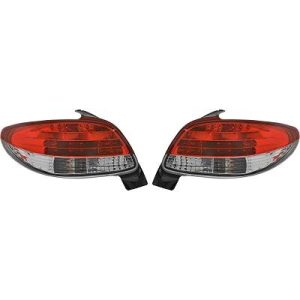 Jogo de farolins traseiros para Peugeot 206/206CC 98-06