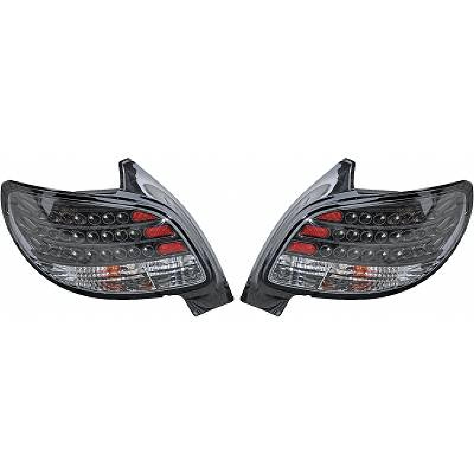 Jogo de farolins traseiros para Peugeot 206/206CC 98-06