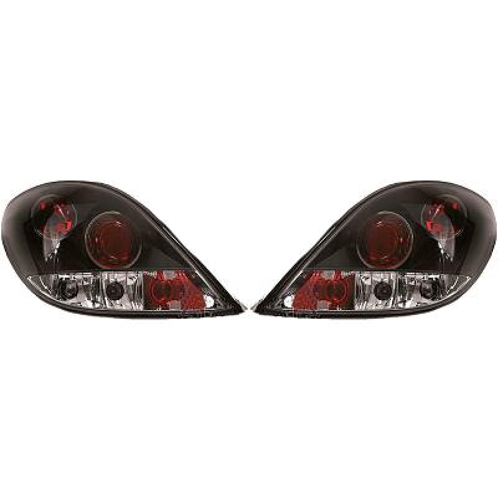 Jogo de farolins traseiros para Peugeot 207 06-12