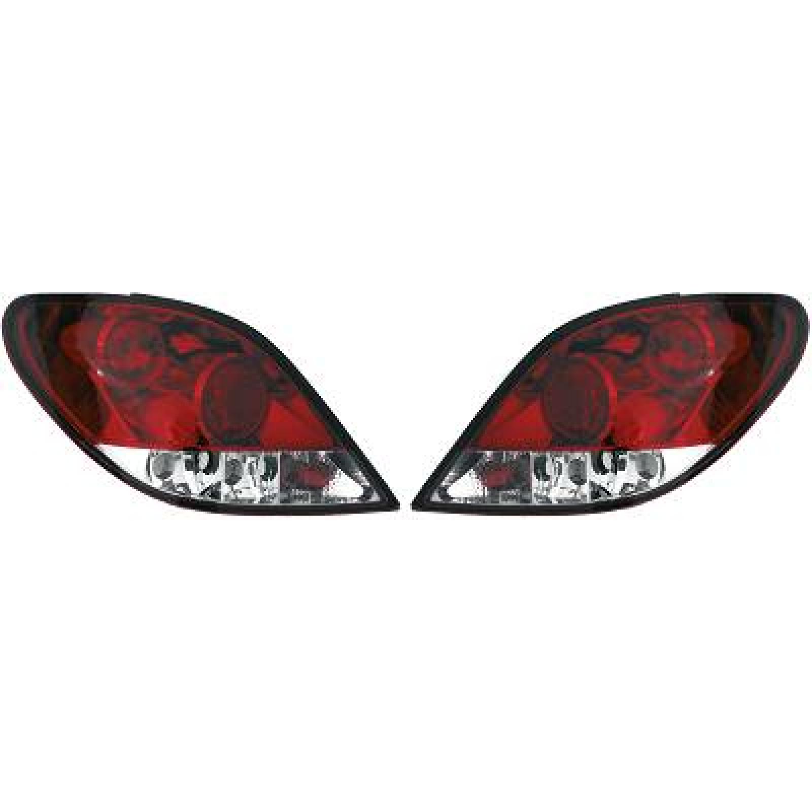 Jogo de farolins traseiros para Peugeot 207 06-12