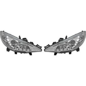 Jogo de faróis principais para Peugeot 207 06-12