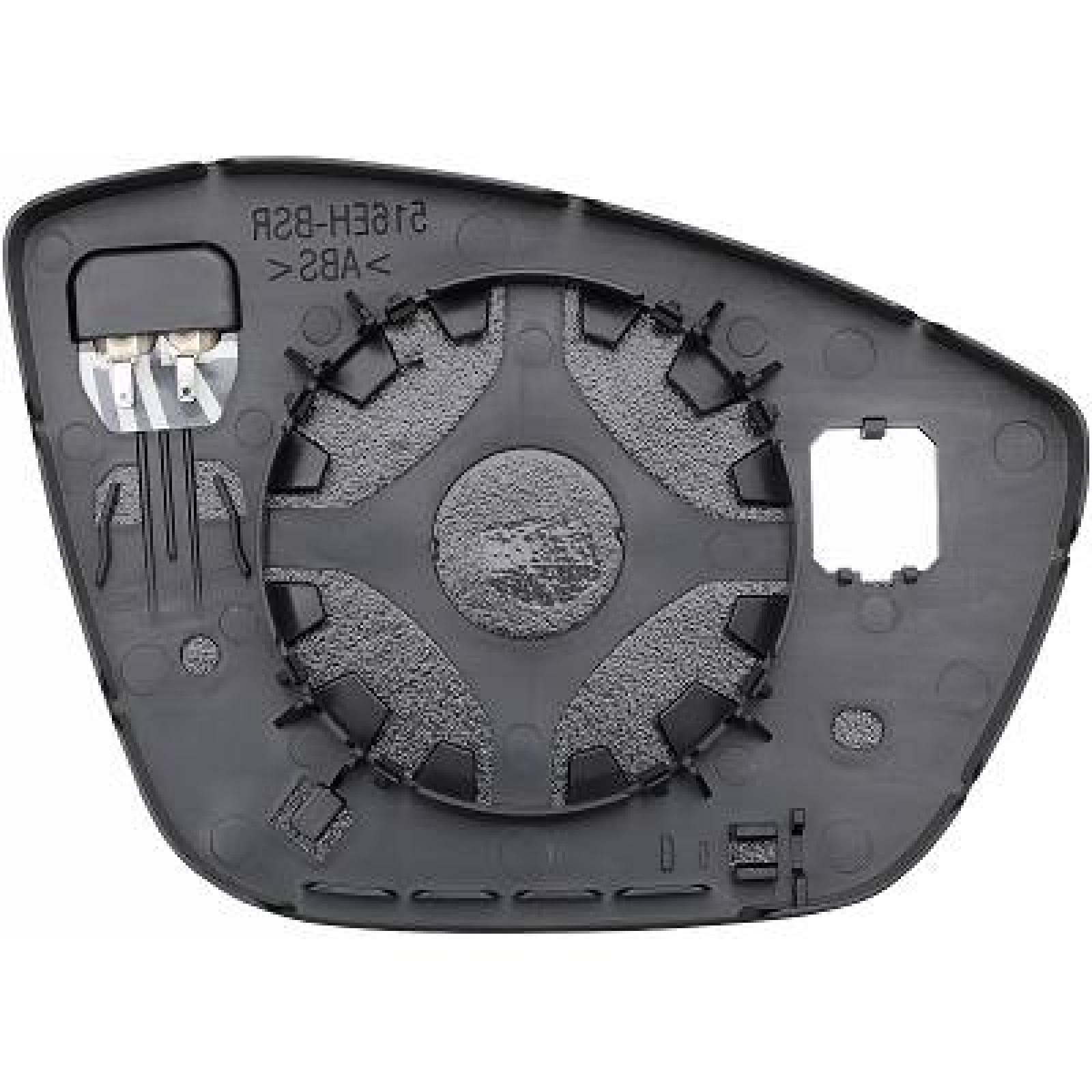Vidro de espelho, espelho retrovisor exterior Esquerdo para Peugeot 208 24->>