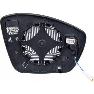 Vidro de espelho, espelho retrovisor exterior Esquerdo para Peugeot 208 24->>
