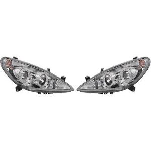 Jogo de faróis principais para Peugeot 307 Berlina/SW/Break 01-05
