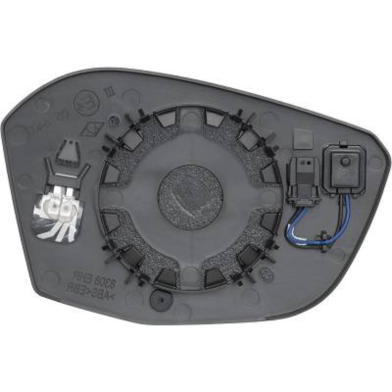 Vidro de espelho, espelho retrovisor exterior Esquerdo para Peugeot 308 Berlina/Carrinha 21->>