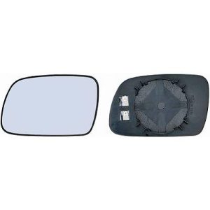 Vidro de espelho, espelho retrovisor exterior Esquerdo para Peugeot 407 Berlina/Carrinha 04-10