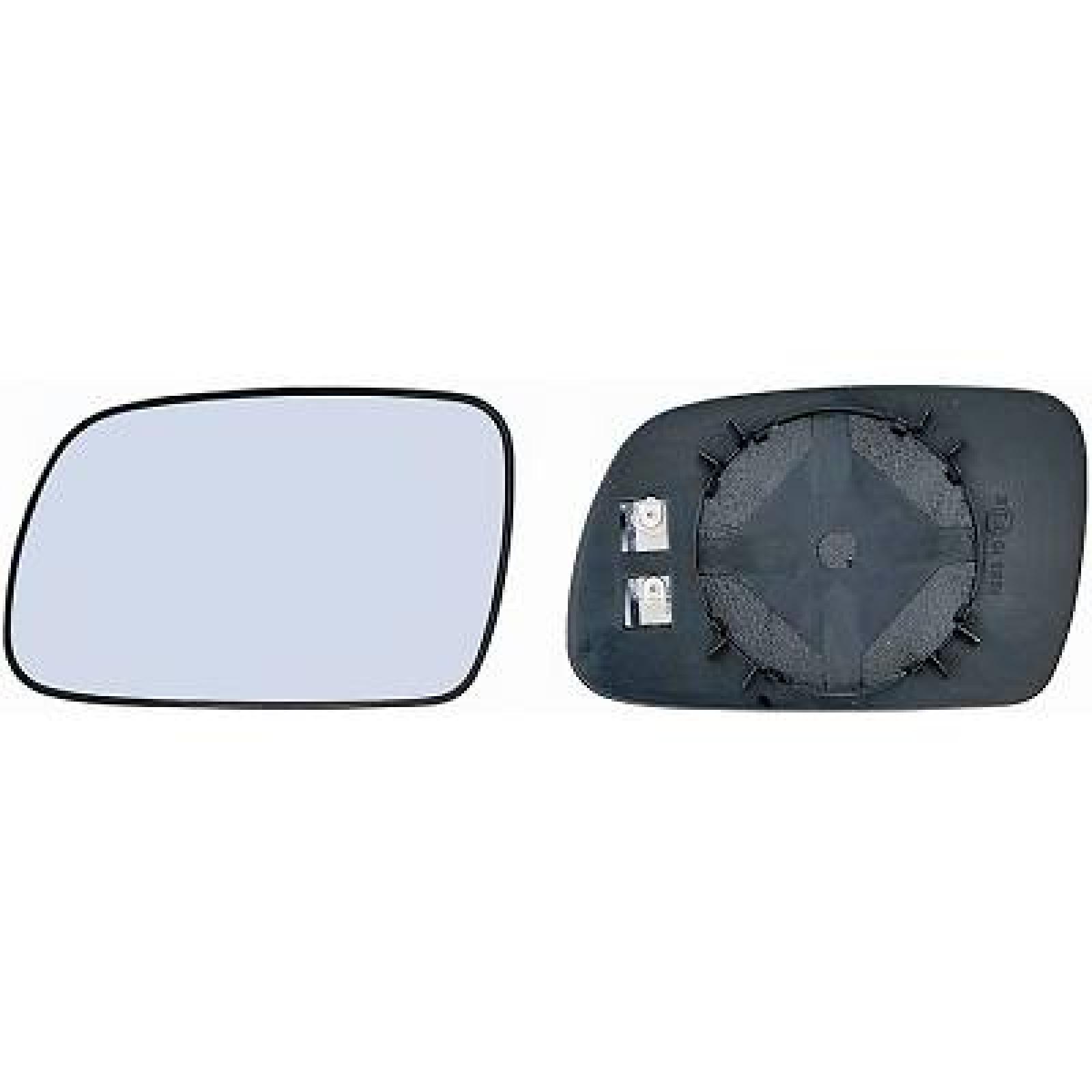 Vidro de espelho, espelho retrovisor exterior Esquerdo para Peugeot 407 Berlina/Carrinha 04-10