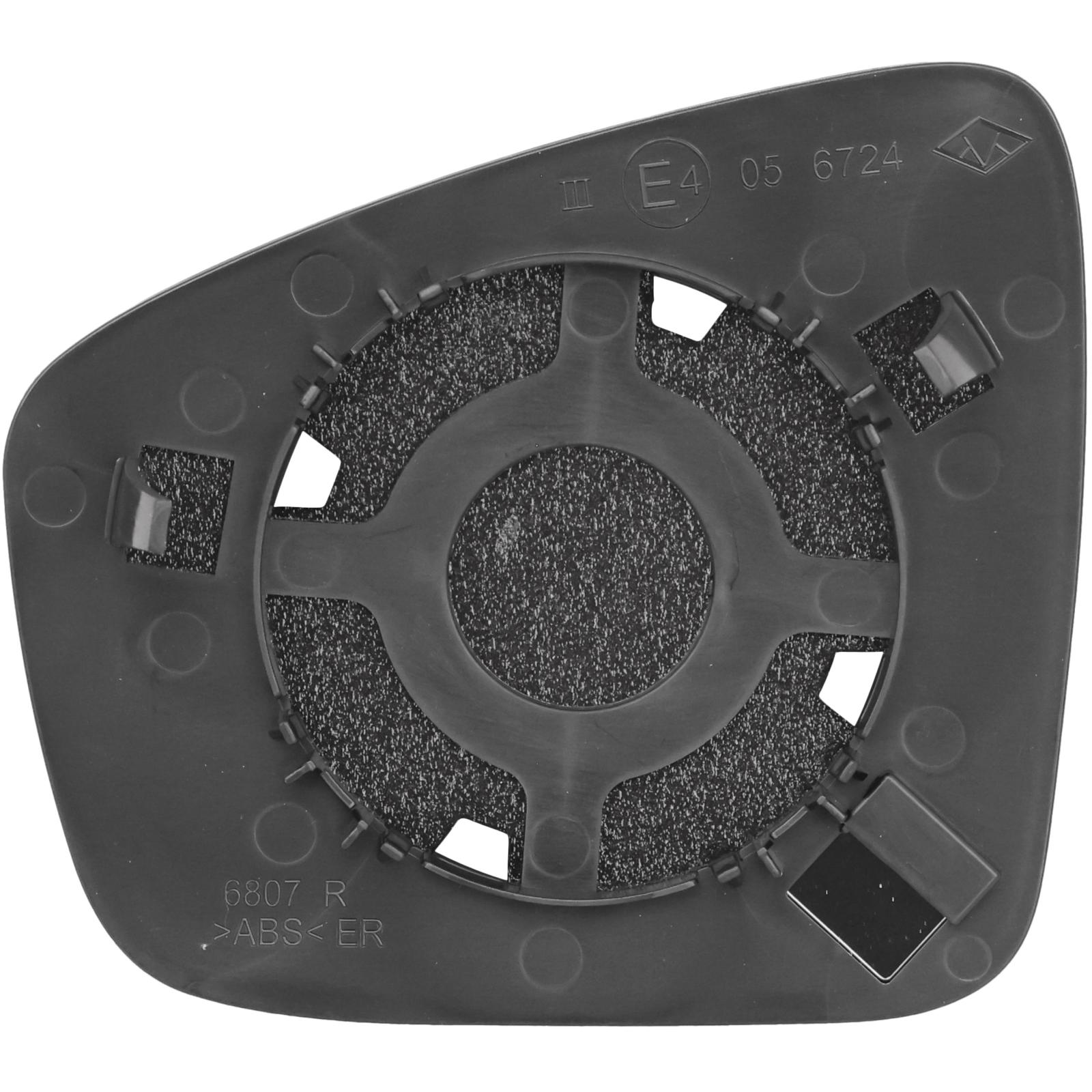 Vidro de espelho, espelho retrovisor exterior Direito para Dacia Spring 21->>