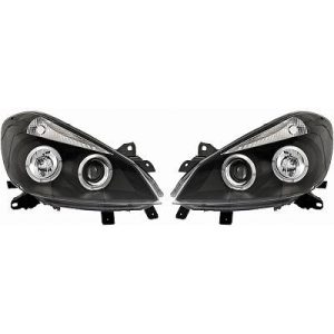 Jogo de faróis principais para Renault Clio III 05-09