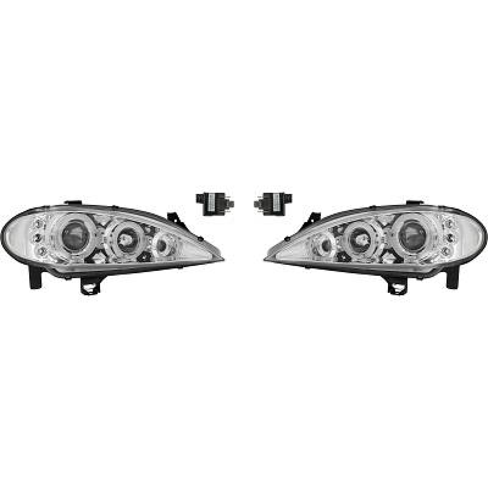 Jogo de faróis principais para Renault Megane (Berlina/Carrinha) 99-02