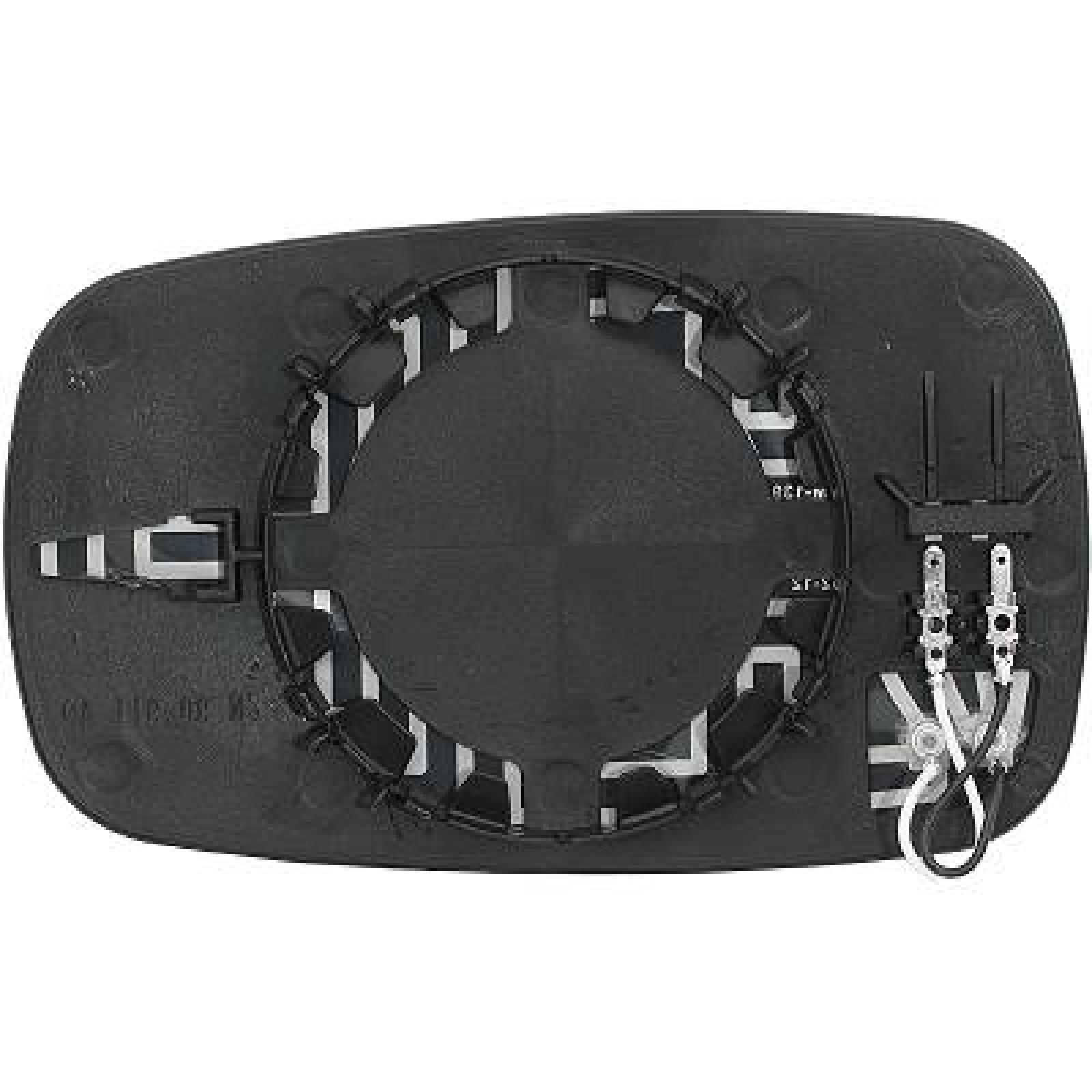 Vidro de espelho, espelho retrovisor exterior Esquerdo para Renault Scenic 06-09