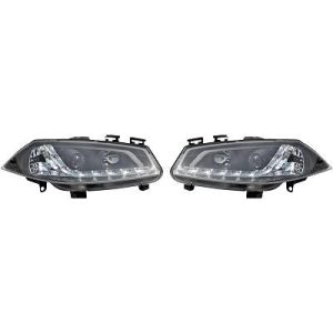Jogo de faróis principais para Renault Megane II 02-05