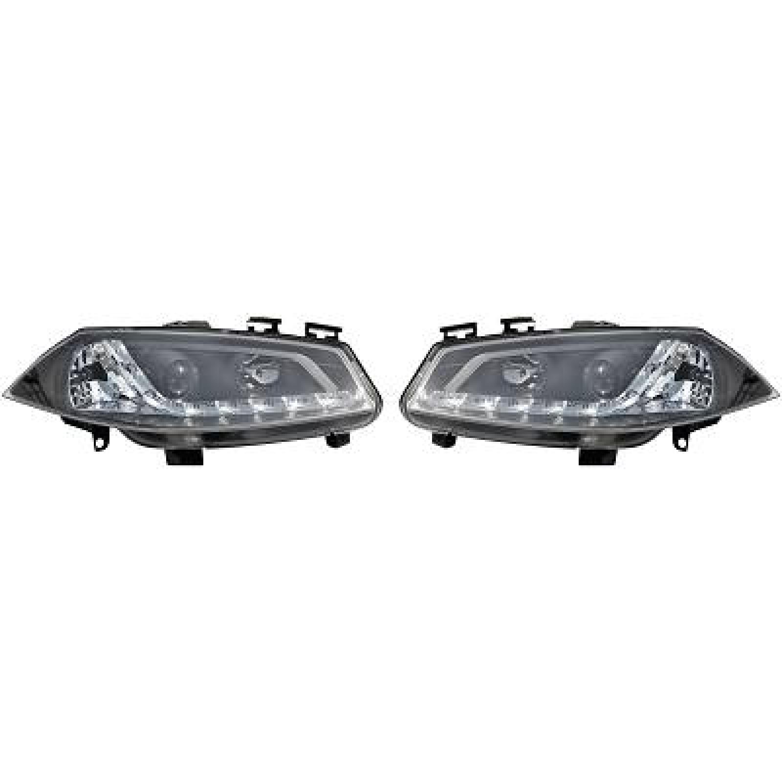 Jogo de faróis principais para Renault Megane II 02-05