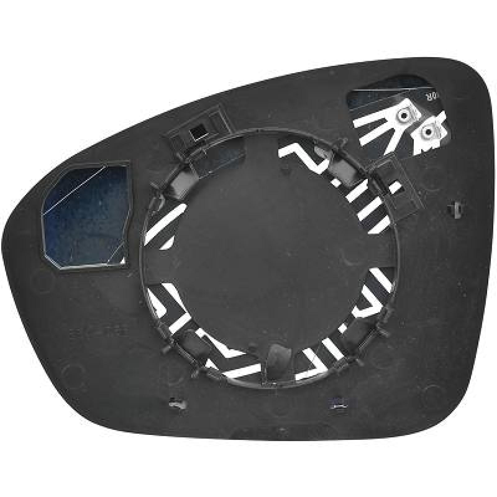 Vidro de espelho, espelho retrovisor exterior Direito para Renault Megane Berlina 20->>