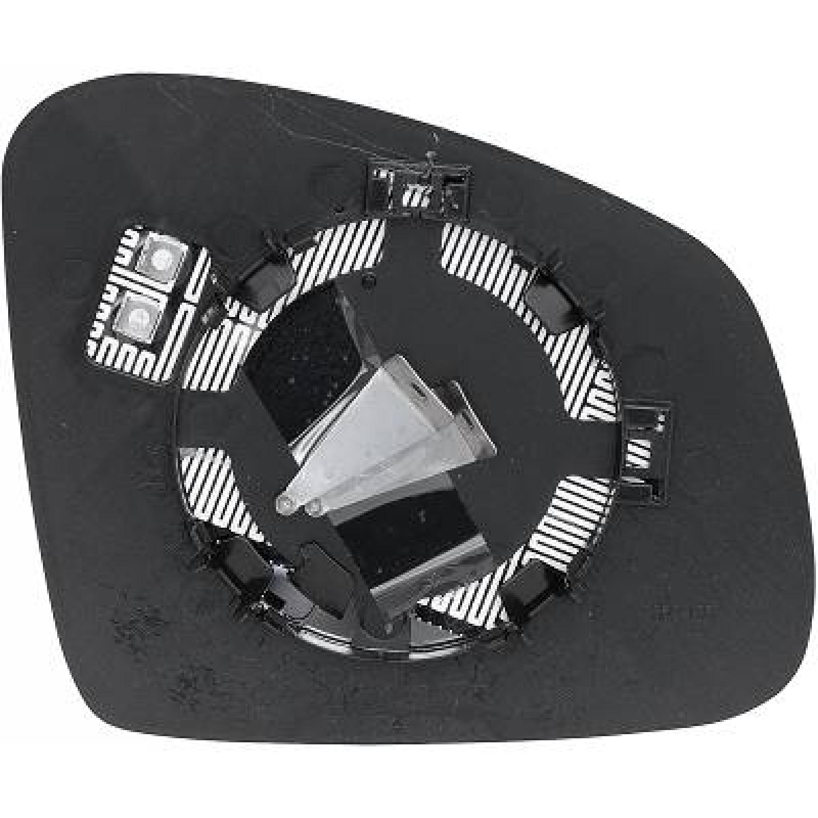Vidro de espelho, espelho retrovisor exterior Esquerdo para Renault Twingo III 19->>