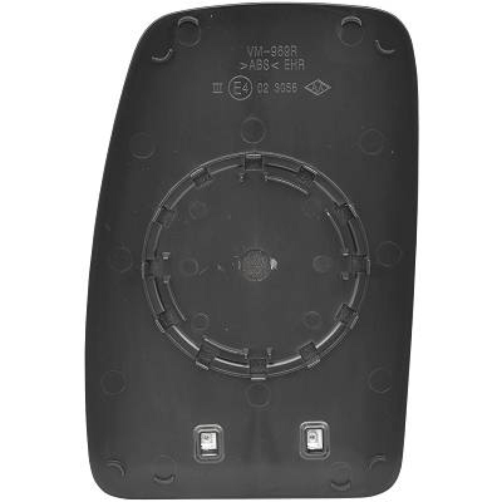 Vidro de espelho, espelho retrovisor exterior Direito para Opel Movano 03-10