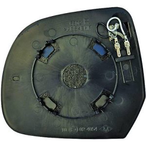 Vidro de espelho, espelho retrovisor exterior Direito para Dacia Duster 13->>