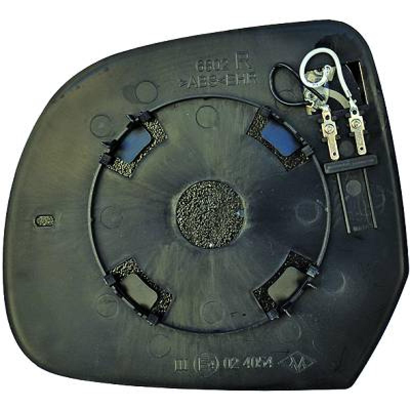 Vidro de espelho, espelho retrovisor exterior Direito para Dacia Lodgy 12-17
