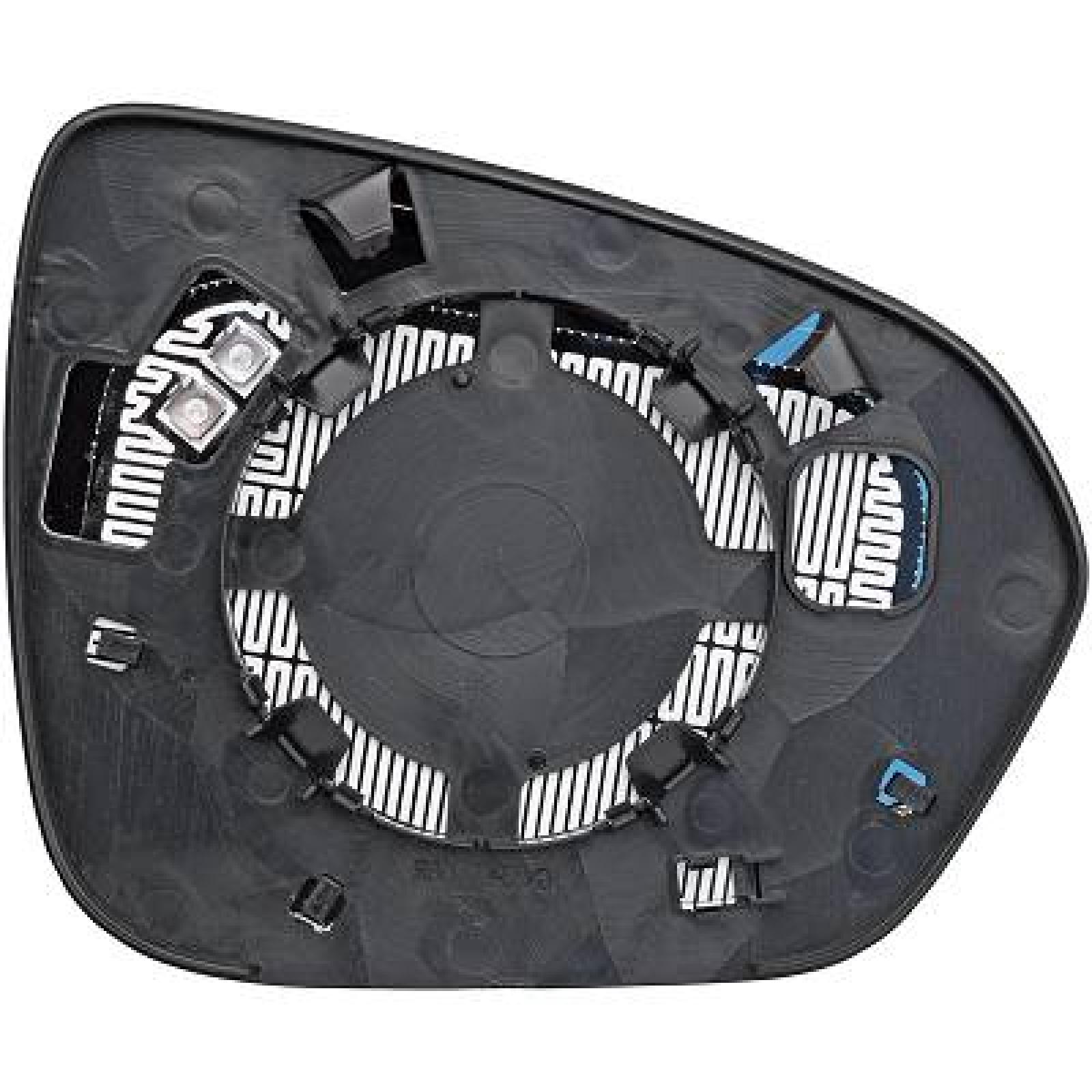 Vidro de espelho, espelho retrovisor exterior Esquerdo para Dacia Duster 18->>