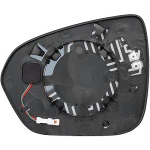 Vidro de espelho, espelho retrovisor exterior Direito para Dacia Duster 18->>