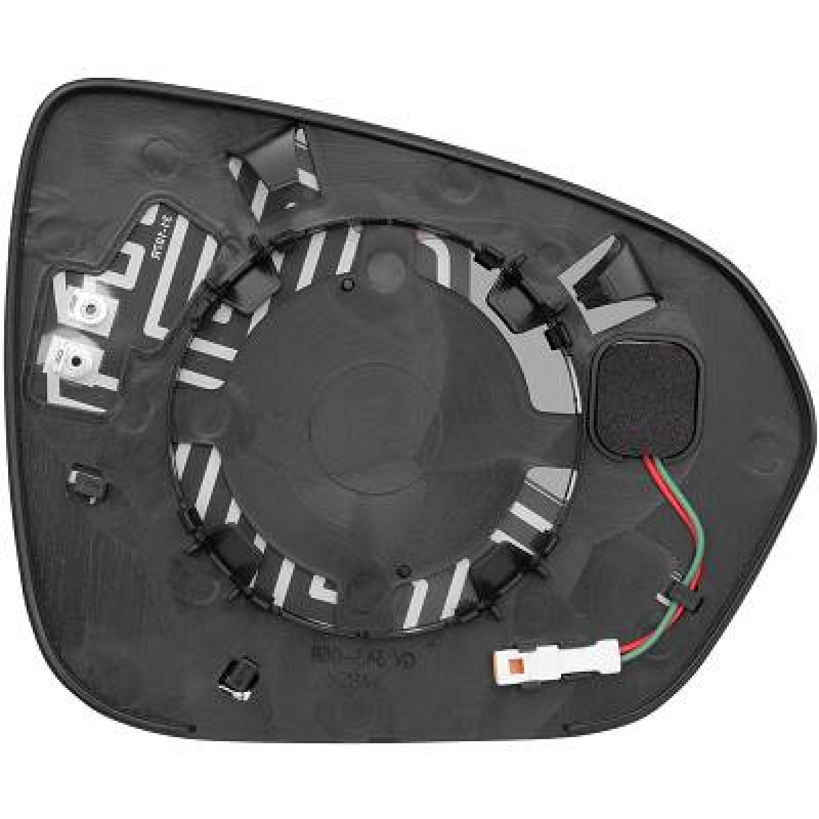Vidro de espelho, espelho retrovisor exterior Esquerdo para Dacia Duster 18->>