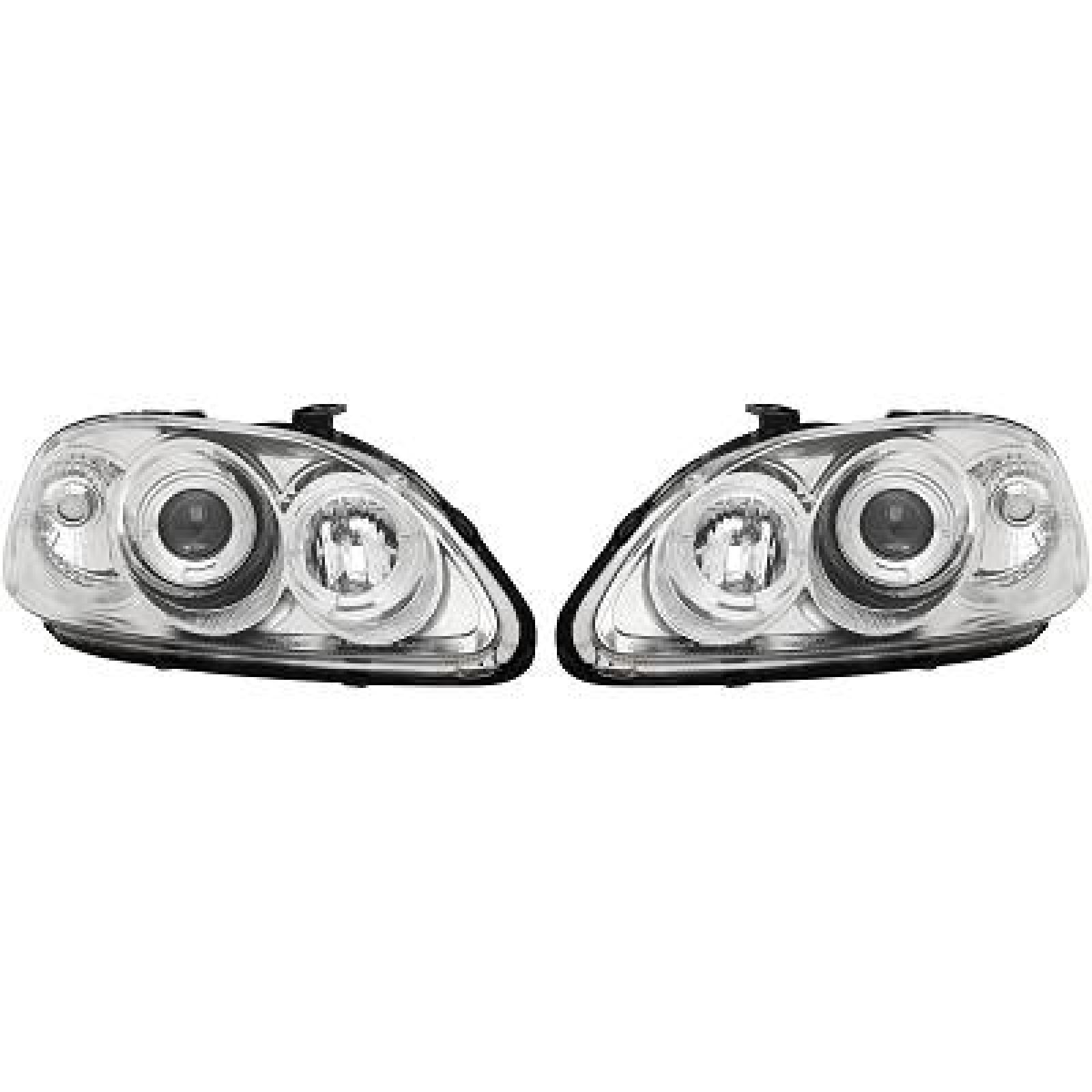 Jogo de faróis principais para Honda Civic Hatchback (3 portas) 95-99