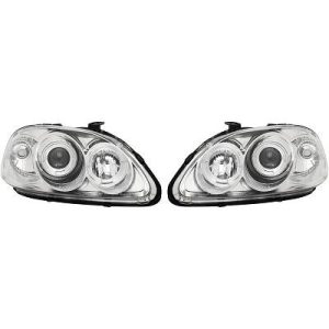 Jogo de faróis principais para Honda Civic Hatchback (3 portas) 95-99