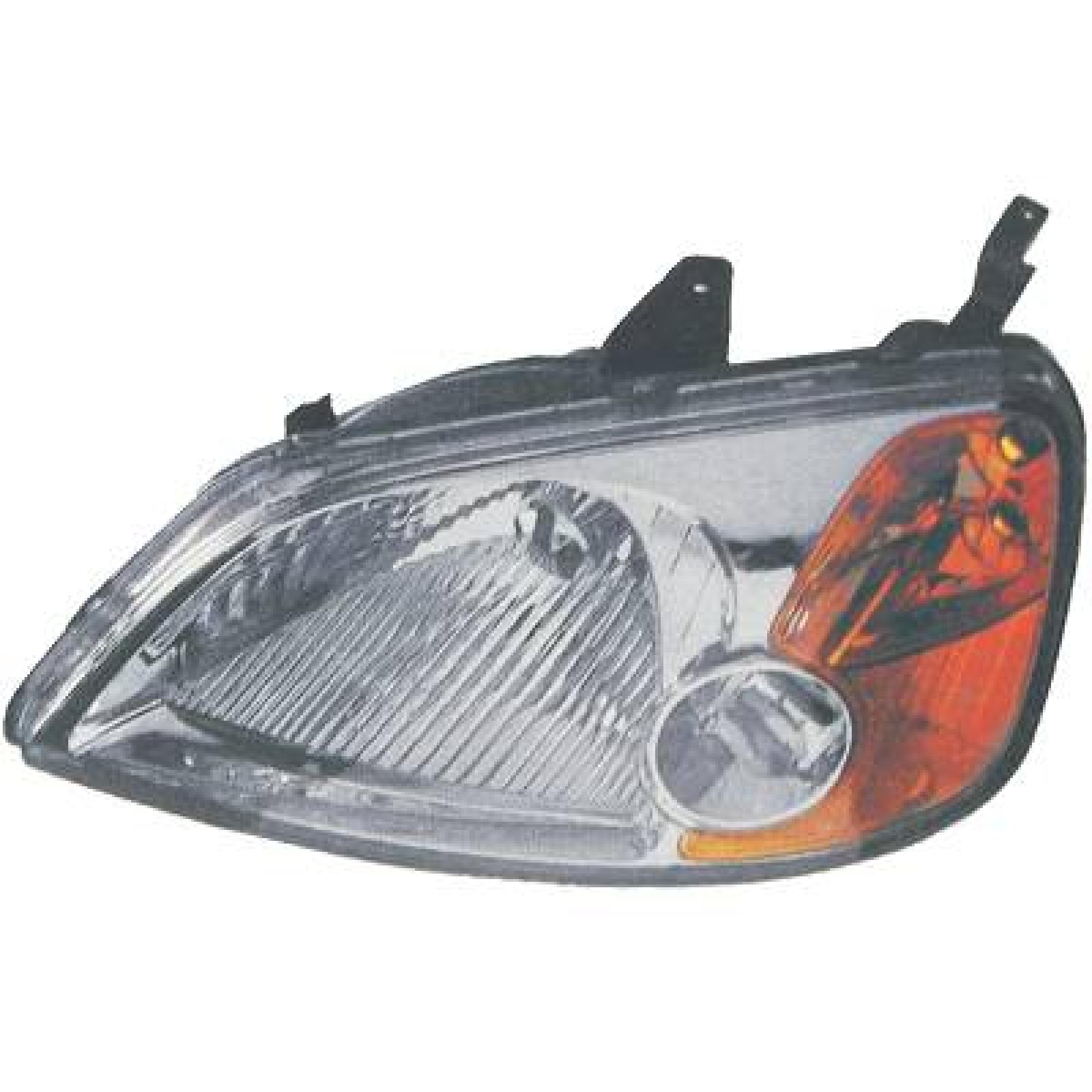 Farol principal Esquerdo para Honda Civic 2/4 portas 01-03