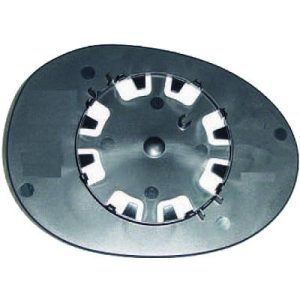 Vidro de espelho, espelho retrovisor exterior Direito para Peugeot 107 05-12