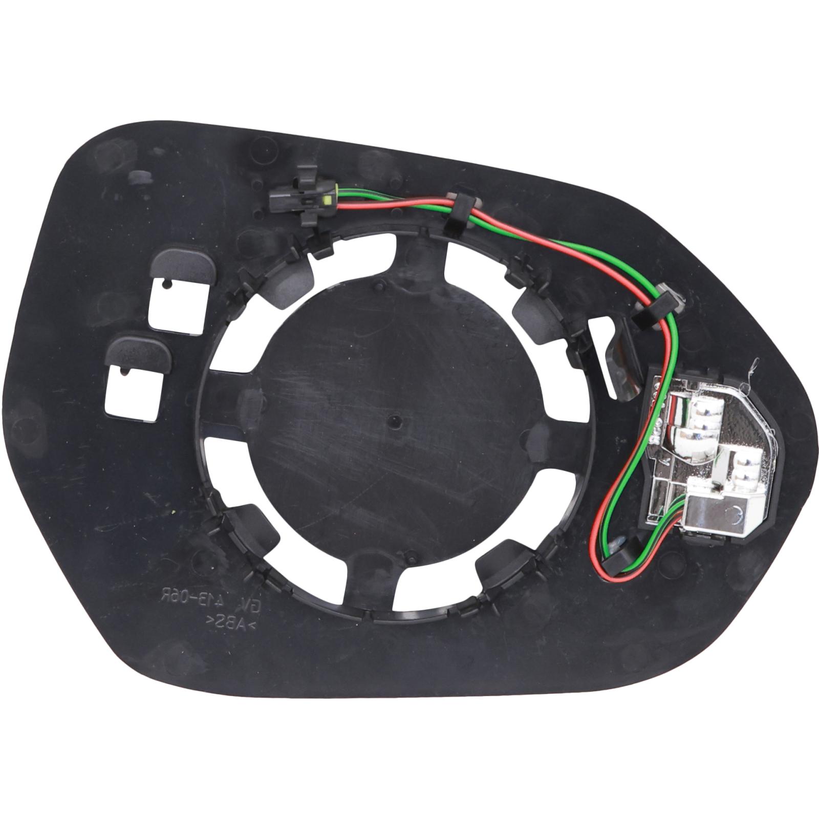 Vidro de espelho, espelho retrovisor exterior Esquerdo para Mazda 2 22->>