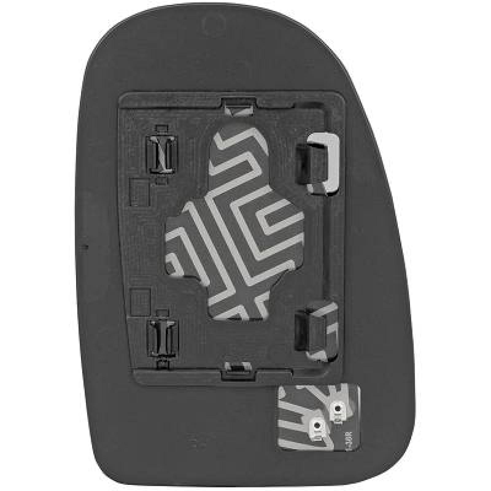 Vidro de espelho, espelho retrovisor exterior Direito para Toyota IQ 09->>