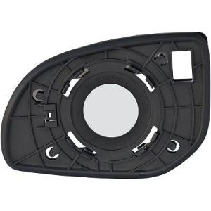 Vidro de espelho, espelho retrovisor exterior Direito para Hyundai I 20 12->>